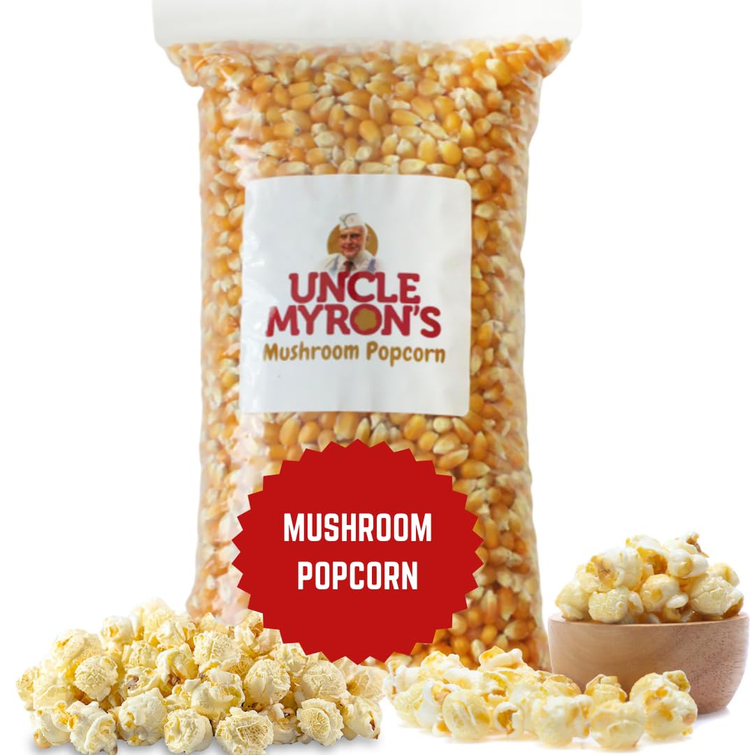 Amazon.com: Mushroom Popcorn Kernels for Popping – 3lb Bag – Non